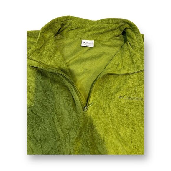 Columbia Mens Green Fleece Pullover Size Large - Picture 2 of 4
